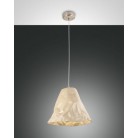 CRUMPLE Κρεμαστό φωτιστικό κεραμικό FABAS LUCE 3535-40-348 χακί Ø30cm