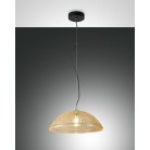 DIAMOND  Κρεμαστό φωτιστικό FABAS LUCE 3635-40-125 - γυάλινο μελί Ø42cm