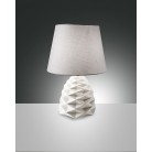DUCHESSA Επιτραπέζιο φωτιστικό κεραμικό FABAS LUCE 3533-30-102 λευκό, γκρι Ø32cm