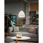 DUCHESSA Κρεμαστό φωτιστικό κεραμικό FABAS LUCE 3533-45-102 λευκό Ø30cm
