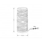 MARBELLA Επιτραπέζιο φωτιστικό κεραμικό FABAS LUCE 3527-35-102 λευκό Ø16cm