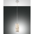 MARBELLA Κρεμαστό φωτιστικό κεραμικό FABAS LUCE 3527-40-102 λευκό Ø11cm