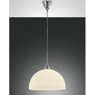 NICE  Κρεμαστό φωτιστικό FABAS LUCE 2908-45-125 - γυάλινο μελί Ø36cm