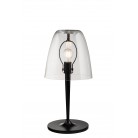 ARES επιτραπέζιο φωτιστικό Fan Europe I-ARES-LG1-TR  μαύρο, διάφανο φυσητό γυαλί Ø28 cm