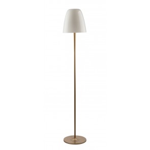 ARES φωτιστικό δαπέδου Fan Europe I-ARES-PT3-BCO χρυσό, λευκό φυσητό γυαλί Ø35 cm