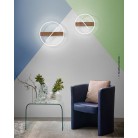 AZIMUTH Φωτιστικό Οροφής Fan Europe I-AZIMUTH-PL50 μαύρο, καφέ  Ø 50 cm LED 3000K 4000K 6500K