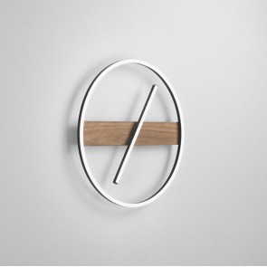 AZIMUTH Φωτιστικό Οροφής Fan Europe I-AZIMUTH-PL50 μαύρο, καφέ  Ø 50 cm LED 3000K 4000K 6500K