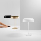 ICEMAN Επιτραπέζιο φωτιστικό I-ICEMAN-L-ORO FAN EUROPE μεταλικό χρυσό