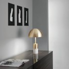 IGEA Επιτραπέζιο φωτιστικό I-IGEA-L-NIK FAN EUROPE νίκελ / βάση από μάρμαρο