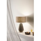 POSIDONIA Επιτραπέζιο φωτιστικό I-POSIDONIA-L FAN EUROPE βάση από πλεγμένο sea grass