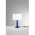 SULTAN Επιτραπέζιο φωτιστικό I-SULTAN-L-BLU FAN EUROPE μεταλικό μπλε