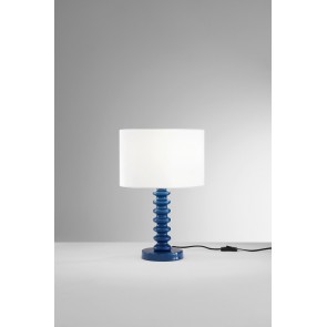 SULTAN Επιτραπέζιο φωτιστικό I-SULTAN-L-BLU FAN EUROPE μεταλικό μπλε