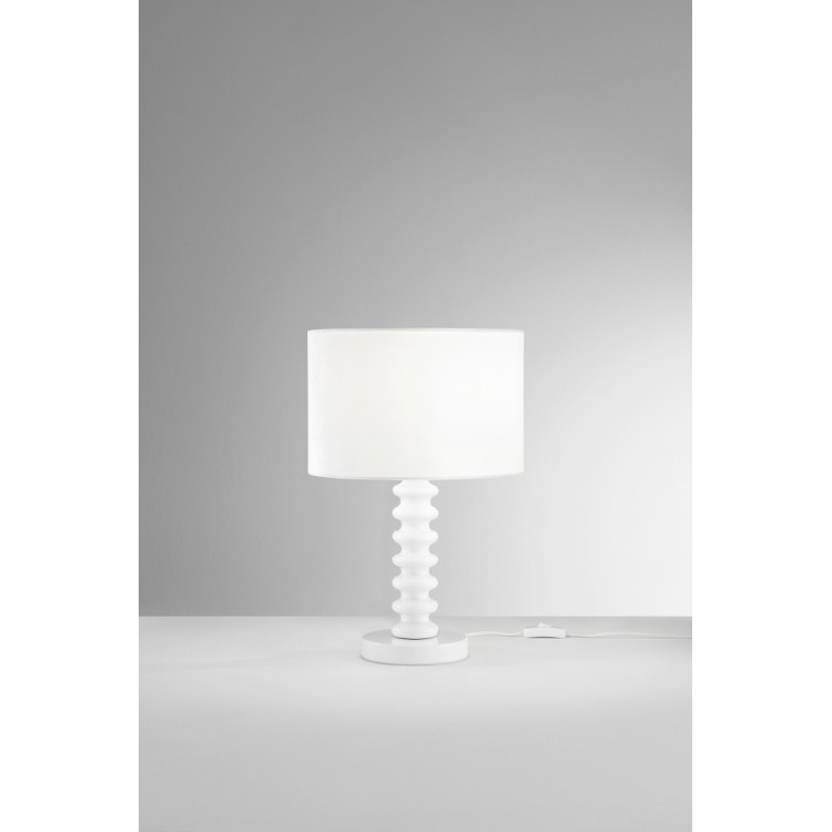 SULTAN Επιτραπέζιο φωτιστικό I-SULTAN-L-BCO FAN EUROPE μεταλικό λευκό