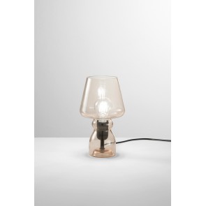 GLEAM Επιτραπέζιο φωτιστικό I-GLEAM-L-AMB FAN EUROPE γυάλινο μελί