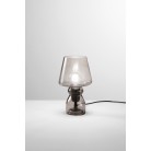 GLEAM Επιτραπέζιο φωτιστικό I-GLEAM-L-GR FAN EUROPE γυάλινο γκρι