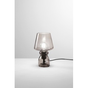 GLEAM Επιτραπέζιο φωτιστικό I-GLEAM-L-GR FAN EUROPE γυάλινο γκρι