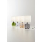 EMERALD Επιτραπέζιο φωτιστικό I-EMERALD-L-VER FAN EUROPE γυάλινο πράσινο / μπεζ καπέλο