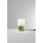 EMERALD Επιτραπέζιο φωτιστικό I-EMERALD-L-VER FAN EUROPE γυάλινο πράσινο / μπεζ καπέλο