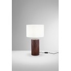 WOODLOG Επιτραπέζιο φωτιστικό I-WOODLOG-L FAN EUROPE ξύλινη βάση δρυός