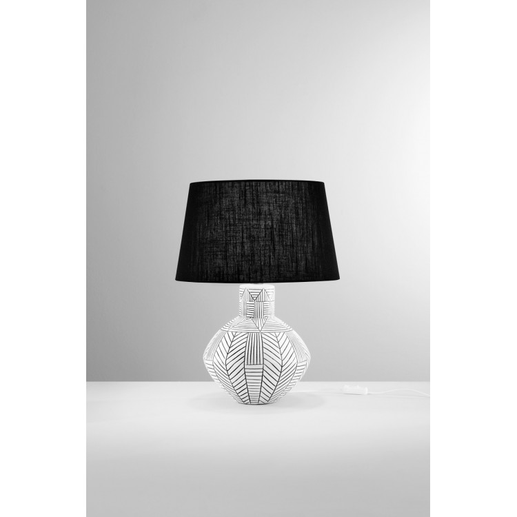 AZTEC Επιτραπέζιο φωτιστικό I-AZTEC-L FAN EUROPE γεωμετρικό κεραμικό