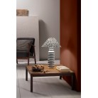 KENYA Επιτραπέζιο φωτιστικό I-KENYA-L FAN EUROPE κεραμική βάση / καπέλο σε μοτίβο ζέβρας