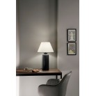 MADIBA Επιτραπέζιο φωτιστικό I-MADIBA-L FAN EUROPE κεραμικό σε βαθύ γήινο καφέ