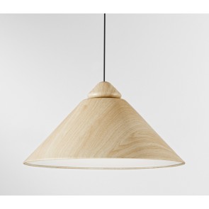 BIGBANG Κρεμαστό Φωτιστικό Fan Europe I-BIGBANG-S-LW με μεταλικό καπέλο - καφέ  Ø49cm