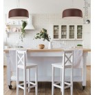 BISTROT Κρεμαστό Φωτιστικό Fan Europe - I-BISTROT-S52 BRO  Ø52cm 4xE27