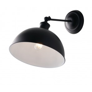 Charleston Απλίκα Fan Europe I-CHARLESTON-AP με μεταλικό καπέλο - μαύρο Ø20cm