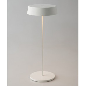 COCKTAIL Επιτραπέζιο φωτιστικό εξωτερικού χώρου επαναφορτιζόμενο LED-COCKTAIL-BCO  FAN EUROPE - INTEC λευκό Ø12cm