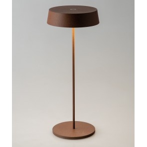 COCKTAIL Επιτραπέζιο φωτιστικό εξωτερικού χώρου επαναφορτιζόμενο LED-COCKTAIL-BRO  FAN EUROPE - INTEC χρώμα σκουριάς Ø12cm