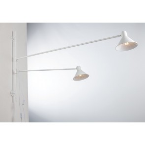 DUETTO Φωτιστικό τοίχου I-DUETTO-AP2-BCO Fan Europe άσπρο