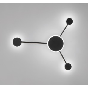 ETERE φωτιστικό τοίχου Fan Europe LED-ETERE-PL3 NER μαύρο