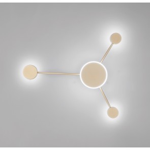 ETERE φωτιστικό τοίχου Fan Europe LED-ETERE-PL3 ORO χρυσό