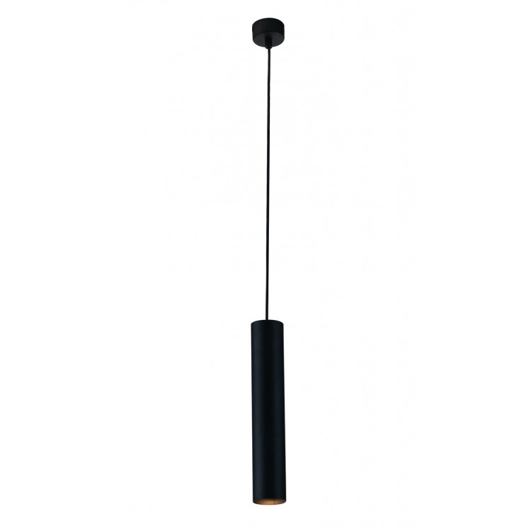 FLUKE  Κρεμαστό φωτιστικό I-FLUKE-S30 NERO  FAN EUROPE  - σωλήνας Ø 5,5 cm L30cm μαύρο