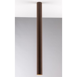 FLUKE  Φωτιστικό Οροφής I-FLUKE-PL75 BRO  FAN EUROPE  - σωλήνας Ø 5,5 cm L75cm χρώμα σκουριάς