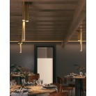 FLUKE  Φωτιστικό Οροφής  I-FLUKE-PL75 ORO  FAN EUROPE  - σωλήνας Ø 5,5 cm L75cm χρυσό