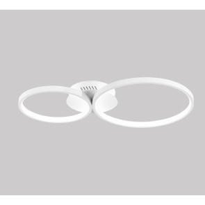 FREDY Φωτιστικό Οροφής Πλαφονιέρα LED-FREDY-PL2 Fan Europe άσπρο L60cm