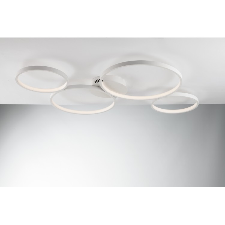 FREDY Φωτιστικό Οροφής Πλαφονιέρα LED-FREDY-PL4 Fan Europe άσπρο L95cm