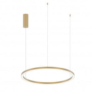 HOOP Κρεμαστό Φωτιστικό LED-HOOP-S80-ORO Fan Europe χρυσό Ø80cm