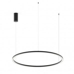 HOOP Κρεμαστό Φωτιστικό LED-HOOP-S120-NER Fan Europe μαύρο Ø120cm