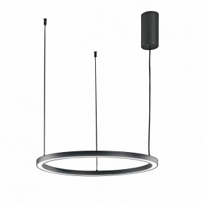 HOOP Κρεμαστό Φωτιστικό LED-HOOP-S60-NER Fan Europe μαύρο Ø60cm