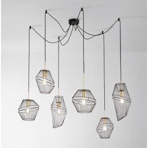 KIKO κρεμαστό φωτιστικό μεταλικό Fan Europe I-KIKO-S6 Ø 65cm