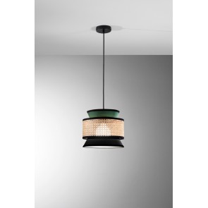 GAZEBO 8031414932412 I-GAZEBO-S26-VN Κρεμαστό Φωτιστικό μαύρο πράσινο