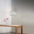 CONCERT 8031432771192 I-CONCERT-S5 Κρεμαστό Φωτιστικό μεταλικό με κρυστάλλους Κ9