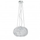 CONCERT 8031432771192 I-CONCERT-S5 Κρεμαστό Φωτιστικό μεταλικό με κρυστάλλους Κ9