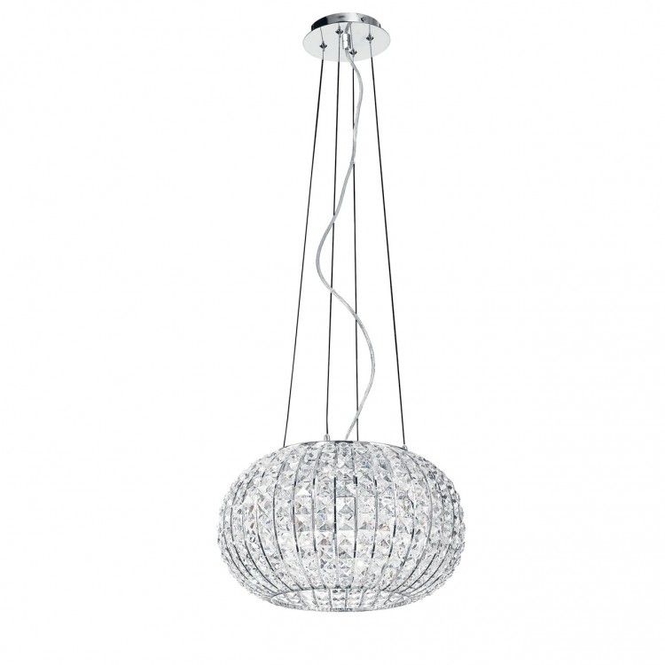 CONCERT 8031432771192 I-CONCERT-S5 Κρεμαστό Φωτιστικό μεταλικό με κρυστάλλους Κ9