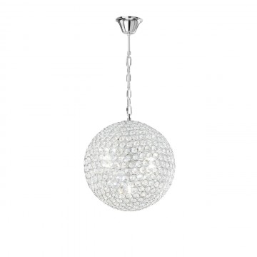 PLANET 8031440352338 I-PLANET-S35 Κρεμαστό Φωτιστικό χρωμέ με κρύσταλλα Κ9