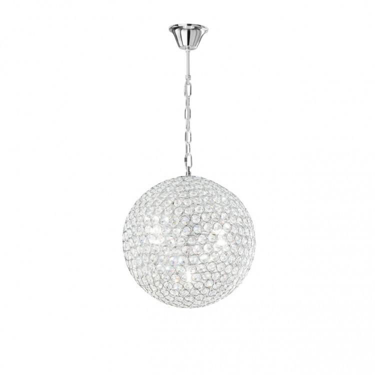 PLANET 8031440352338 I-PLANET-S35 Κρεμαστό Φωτιστικό χρωμέ με κρύσταλλα Κ9