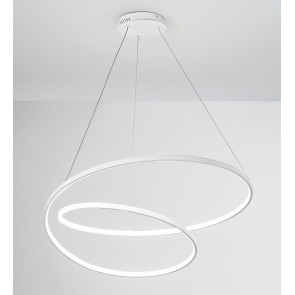 LIEVE Κρεμαστό Φωτιστικό LED-LIEVE-S80-BCO Fan Europe άσπρο Ø80cm